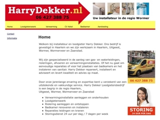 HARRY DEKKER LOODGIETERSBEDRIJF