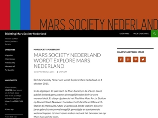 MARS SOCIETY NEDERLAND