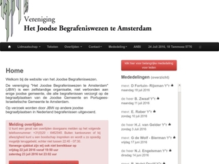 JOODSE BEGRAFENISWEZEN TE AMSTERDAM VERENIGING HET