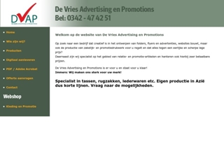VRIES ADVERTISING PROMOTIONS DE