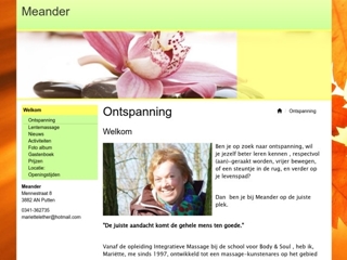 MEANDER PRAKTIJK VOOR ONTSPANNINGSMASSAGE