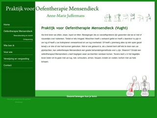 MENSENDIECK OEFENTHERAPIE A M J JUFFERMANS