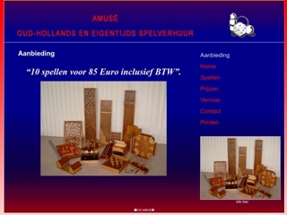 AMUSE OUD-HOLLANDSE SPELLEN VERHUUR