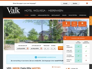 VALK HOTEL WOLVEGA VAN DER