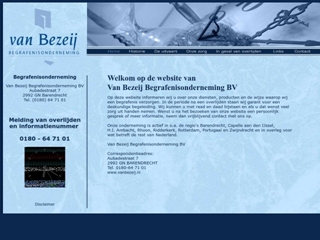 BEZEIJ VAN BEGRAFENISONDERNEMING BV