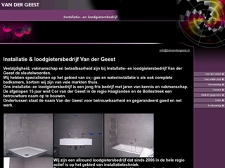 GEEST INSTALLATIE- EN LOODGIETERSBEDRIJF VAN DER