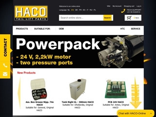 HACO TAIL LIFT PARTS