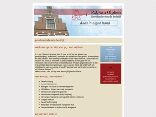 OLPHEN GEVELONDERHOUD BUITENSTUCWERK J P VAN