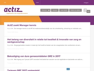 ACTIZ ORGANISATIE VAN ZORGONDERNEMERS