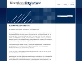 BLOEMHEUVEL LETSELSCHADE