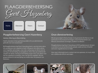 PLAAGDIERBESTRIJDING GEERT HAZENBERG