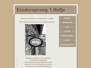 HOFJE KINDEROPVANG 'T