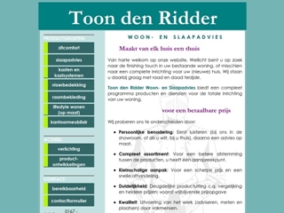 RIDDER WOON-EN SLAAPADVIES TOON DEN