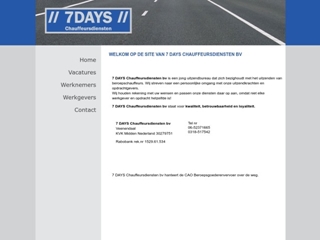 7 DAYS CHAUFFEURSDIENSTEN BV