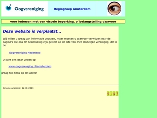 OOGVERENIGING NEDERLAND REGIO AMSTERDAM