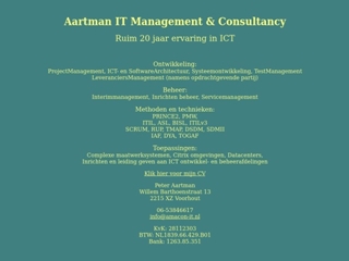 AARTMAN IT MANAGEMENT EN CONSULTANCY