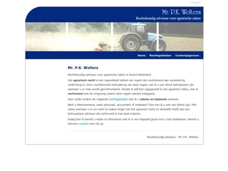 MR. P.K. WOLTERS, RECHTSKUNDIG ADVISEUR VOOR AGRARISCHE ZAKEN
