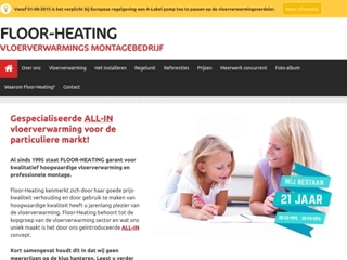 FLOOR-HEATING VLOERVERWARMINGSMONTAGEBEDRIJF