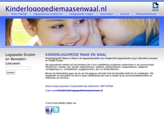 KINDER LOGOPEDIE MAAS EN WAAL
