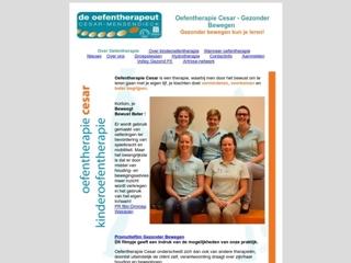 CESAR OEFENTHERAPIE EN KINDEROEFENTHERAPIE GEZONDER BEWEGEN