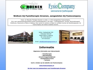 FYSIOCOMPANY P J W GROENEN