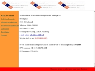 ADMINISTRATIE EN AUTOMATISERINGSKANTOOR BREEDIJK BV