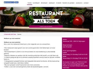 GASTERIJ ALS TOEN