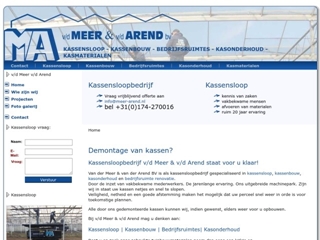 MEER & VAN DER AREND BV VD KASSENSLOOP