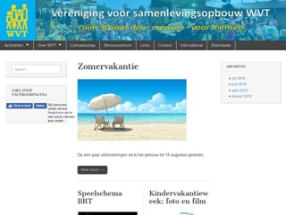 WVT VERENIGING VOOR SAMENLEVINGSOPBOUW