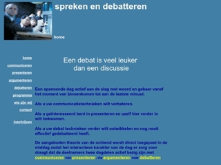 SPREKEN EN DEBATTEREN