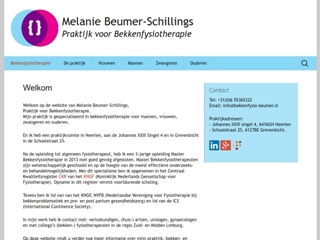 BEUMER-SCHILLINGS PRAKTIJK VOOR BEKKENFYSIOTHERAPIE MELANIE