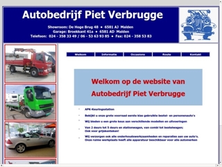 PIET VERBRUGGE AUTO'S EN BEDRIJFSWAGENS