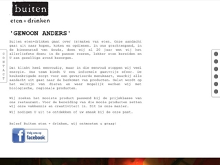 BUITEN ETEN + DRINKEN