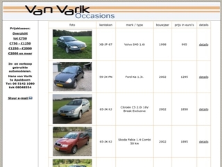 VARIK OCCASIONS VAN