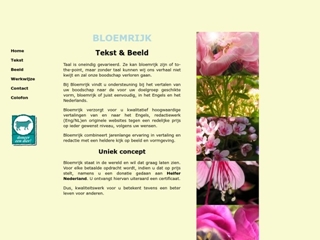 BLOEMRIJK TEKST & BEELD