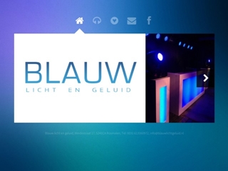 BLAUW LICHT EN GELUID