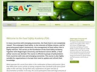 FOOD SAFETY ACADEMY (FSA)