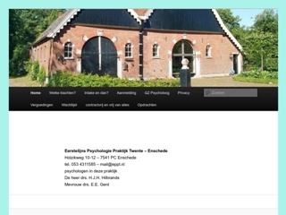 EERSTELIJNS PSYCHOLOGIE PRAKTIJK TWENTE
