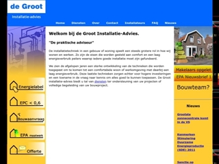 GROOT INSTALLATIE-ADVIES DE