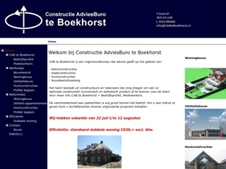 CONSTRUCTIE ADVIESBURO M W A G TE BOEKHORST
