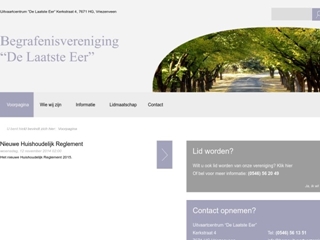 BEGRAFENISVERENIGING LAATSTE EER DE