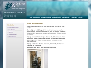 GLASINDUSTRIE DE KLEER EN COX VOF