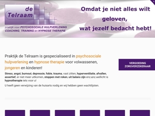 PRAKTIJK DE TELRAAM PSYCH HULPV COA TRAINING EN HYPN THER