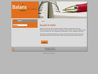 BALANS IN ZAKEN