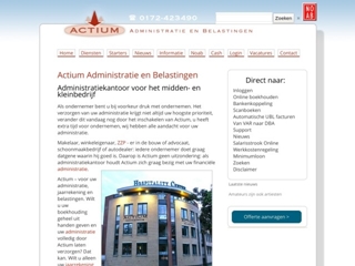 ACTIUM ADMINISTRATIE EN BELASTINGEN