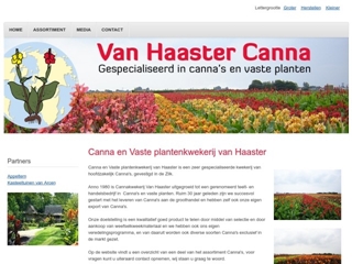 HAASTER CANNA'S- EN VASTE PLANTEN KWEKERIJ A VAN