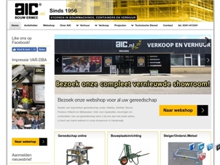 AIC BOUWMACHINES CONTAINERS EN BOUWMATERIEEL