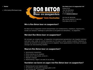 BETON BOOR EN ZAAGWERKEN RON