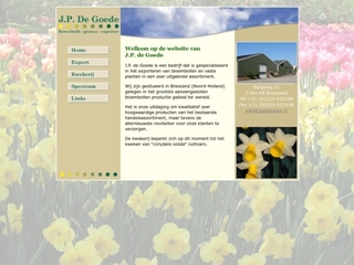 GOEDE BLOEMBOLLENKWEKERIJ/HANDEL/EXPORT J P DE