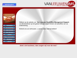 LEEUWEN BACKOFFICE MANAGEMENT SUPPORT VAN